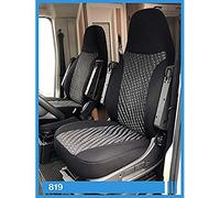 BREMER SITZBEZÜGE Fundas de Asiento compatibles con el Conductor y el copiloto, Color Negro y Gris, 819
