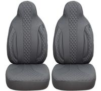 BREMER SITZBEZÜGE Fundas de Asiento compatibles con Renault Koleos 1 Conductor y Pasajero a Partir de 2008 - 2015 PL409 Gris