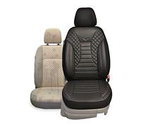 BREMER SITZBEZÜGE Fundas de Asiento compatibles con Volvo S60 Cross Country Conductor y Pasajero a Partir de 2014 PS804, Color Negro