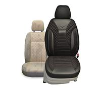 BREMER SITZBEZÜGE Fundas de Asiento compatibles con Volvo S90 Cross Country Conductor y Pasajero a Partir de 2017 PS803, Color Negro