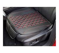 BREMER SITZBEZÜGE Fundas de Asiento para Coche compatibles con VW T6 Multivan 2015 para Conductor y copiloto, Color Negro y Costuras Rojas.