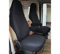 BREMER SITZBEZÜGE Fundas de Asiento para piloto compatibles con Autocaravana, Camper Ducato, Conductor y Pasajero 814, Color Negro