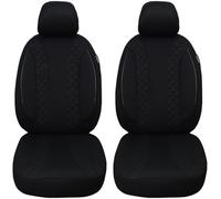 BREMER SITZBEZÜGE Fundas de Coche compatibles con Land Rover Freelander 2 FL para Conductor y Pasajero a Partir de 2010 - 2014 / Fundas de Asiento para Coche (2 Unidades), Color Negro