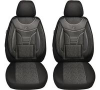 BREMER SITZBEZÜGE Fundas de Coche compatibles con Toyota Yaris 4 Conductores y pasajeros Juego a Partir de 2021 / Fundas de Asiento de Coche Juego de 2 Fundas de Asiento de Coche en Color Negro