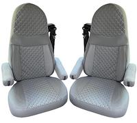 Bremer SITZBEZÜGE Fundas Protectoras para Asientos Aguti GIS Liner y Milan | Juego de 2 Fundas Protectoras con reposabrazos en Gris | GT409