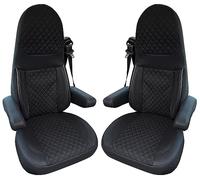 Bremer SITZBEZÜGE Fundas Protectoras para Asientos Aguti GIS Liner y Milan | Juego de 2 Fundas Protectoras con reposabrazos en Negro | GT404