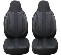 BREMER SITZBEZÜGE Fundas Protectoras para Coche compatibles con Audi A6 C6 Conductor y copiloto a Partir de 2004 - 2008 / Juego de Fundas para Asientos de Coche, 2 Unidades, Color Negro (MD504)