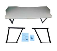 BREMER SITZBEZÜGE Multiflexboard Compatible con VW T5 T6 T6.1 Multivan Extensión de Cama Camping Accesorios Caravana Cama Camper Cojín de Dormir Altura 51 cm Incluye Consola/en Color: Gris