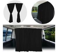 BREMER SITZBEZÜGE Separación para Cabina del Conductor, protección Solar, Cortina Compatible con VW Caddy a Partir de 2003 - 2022, Color Negro, Accesorios para Camping