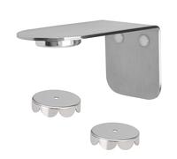 bremermann Jabonera magnética Puezza - Jabón colgante libre mediante imán - Pegar o taladrar (acero inoxidable mate)