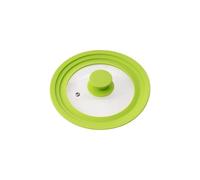 bremermann Tapa de Cristal Universal con Borde de Silicona, 16/18/20 cm, pequeño (Verde)