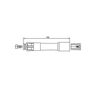 Bremi 13249A1,8 Conector, bujía de encendido