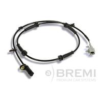 BREMI Sensor Velocidad Rueda ABS Trasero con Cable 50966 para Renault Koleos I