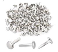 Bremorou 100 pinzas para bolsas de patrones de mini brades, clips de cabeza redonda, pinzas de metal, clips de cabeza redonda, clips de patrón para escuela, oficina, papel, manualidades, manualidades