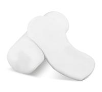 Bremorou Funda de almohada cervical con cremallera, 2 fundas de almohada redondas, fundas de almohada suaves para cojín cilíndrico, solo funda de almohada para cuello (16.14 x 5.9 pulgadas)