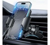 Brencco Soporte Móvil Coche Rejilla Ventilación, Gancho 360°, 4-7 Pulgadas | Soporte Teléfono Coche con liberación a una mano y doble apoyo, para navegación GPS, trayectos diarios y smartphones