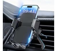 Brencco Soporte para Movil Coche Rejilla de Ventilación Metálico & Doble Pata Universales Suporte Telemovel Carro 360° Rotación para Smartphones 4.0''-7.0''