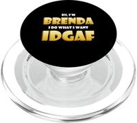 Brenda Costume Idgaf Meme Funny Halloween Costume Brendas PopSockets PopGrip para MagSafe