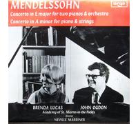 Brenda Lucas - Mendelssohn: Concerto in E major for two pianos & orchestra / Concerto in A minor for piano & strings [Vinyl LP] [Schallplatte]
