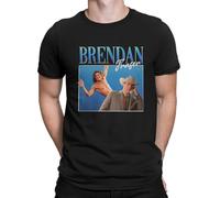 Brendan Fraser - The Mummy T-Shirt for Men Mummy Male God 100% Cotton tee Shirt Round Neck Short Sleeve T Shirts Clothes Black M