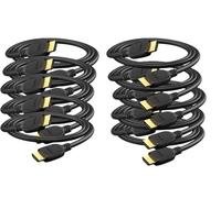 BRENDAZ Paquete de 10 cables HDMI 2.1 8K, cable HDMI de ultra alta velocidad de 48 Gbps, soporta 8K a 60Hz y 4K a 120Hz, compatible con PS5, PS4, Xbox Series X/S, Nintendo Switch, GPU AMD Radeon, 10