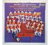 Brendel Plays Beethoven, Vienna Pro Musica Orchestra / Zubin Mehta - Brendel Plays Beethoven, Vienna Pro Musica Orchestra / Zubin Mehta: Piano Concerto No. 5 -"Emperor" / Fantasy In G Minor LP