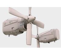 Brengun BRL72154 - 1:72 C-130 E-H Juego De Motores (Kit Italeri) - Nuevo