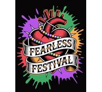 Brennan & Welsh Publishing Fearless Festival Notebook: Mardi Gras Heart Tattoo Art: Traditional Tattoo Aesthetic New Orleans Journal - Wide Ruled ... Bold Graphic Art, and Daily Note-Taking