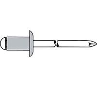 Brennenstuhl 0007693240405 TPF Comercial 0007693240405-Pack Remaches Ciegos (Aluminio, 4 x 5 mm), Set de 500 Piezas