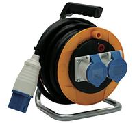 Brennenstuhl 1075206 enrollacables 10 m Serie Serie Garant ST CEE 2, Compacto Enchufe y 2 enchufes CEE 3 Pines 230 V/16 A IP44