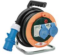 Brennenstuhl 1075256 enrollacables 10 m Serie Garant ST CEE 2 Compacto con Enchufe y 2 enchufes CEE 3 Pines 230 V/16 A IP44