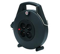 Brennenstuhl 1102701 - Comodidad línea 10m cl-x carrete eléctrico h05vv-f 3g1,0 negro