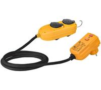 Brennenstuhl 1132751 - Adaptador (4 enchufes con tapa, Powerblock + enchufe, protección IP44, 30 mA, 2 m, H07RN-F 3G1,5)