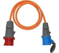 Brennenstuhl Cable Adaptador para Camping/CEE-Adaptador con Enchufe CEE 400V/16A y Acoplamiento CEE 230V/16A (Cable de 1,5m Naranja, H07RN-F 3G2,5, Uso Permanente en Exteriores IP44, Made in Germany)