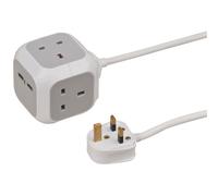 Brennenstuhl 1150103 ALEA Bloque De Enchufe 3 Vías + USB 3m