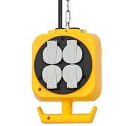 Brennenstuhl 1151760 extensión - Extensión para generadores (5 m, Negro, Blanco, Amarillo, Negro, 230 V, Plástico)