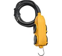 Brennenstuhl 1151781 - Cable de extensión, de 4 vías flip powerblock ip44 10m h07rn-f 3g2.5 negro