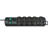 Brennenstuhl 1153304120 limitador de tensión negro 10 salidas ac 2 m