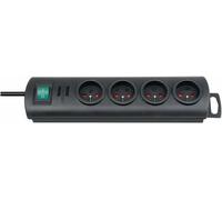Brennenstuhl 1153304124 - Distribuidor de enchufes (IP44, 2 m, H07RN-F 3G1,5), Color Negro