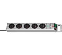 Brennenstuhl 1153344315 limitador de tensión plata 5 salidas ac 230 v