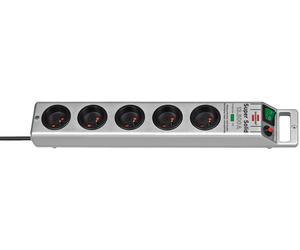 Brennenstuhl 1153344315 limitador de tensión plata 5 salidas ac 230 v