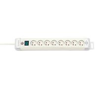 Brennenstuhl 1156221068 - Prima pbb8 más de 8 puertos, con el interruptor, 3m h05vv-f 3g1.5, blanco