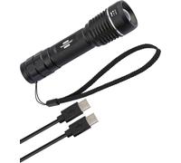 Brennenstuhl LuxPremium linterna LED recargable de enfoque TL 601 AF IP67 / lámpara de mano recargable con CREE-LED (600lm, 190m, enfocable, máx. 26h de autonomía, incl. cable de carga USB C)