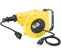 Brennenstuhl 1241035300 Carrete de cable de 10 m + 1,5 m automático para montaje en pared y techo Automatic-Box Electric EFG enchufe y toma de corriente italiano 16A
