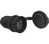Brennenstuhl 1340801 - Extremo de alargador con enchufe IP44 con tapa para cable 3G1,5/3G2,5