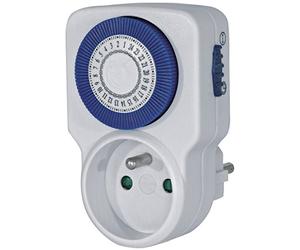 Brennenstuhl 1506361 - Temporizador mecánico Blanco Diaria mmz 20a