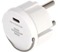 Brennenstuhl 1508110010 adaptador de enchufe eléctrico tipo f tipo c