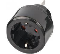 Brennenstuhl Adaptador de viaje para enchufes australianos/chinos con toma de tierra Negro
