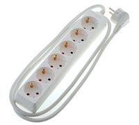 Brennenstuhl 1550620406 - Alargador Interior, 1,4 m, 6 Salidas AC, Blanco, CE, 1 Pieza(s)