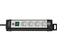 Brennenstuhl 1951104600 - Regleta Interior (10 CA, 3 m), Color Negro